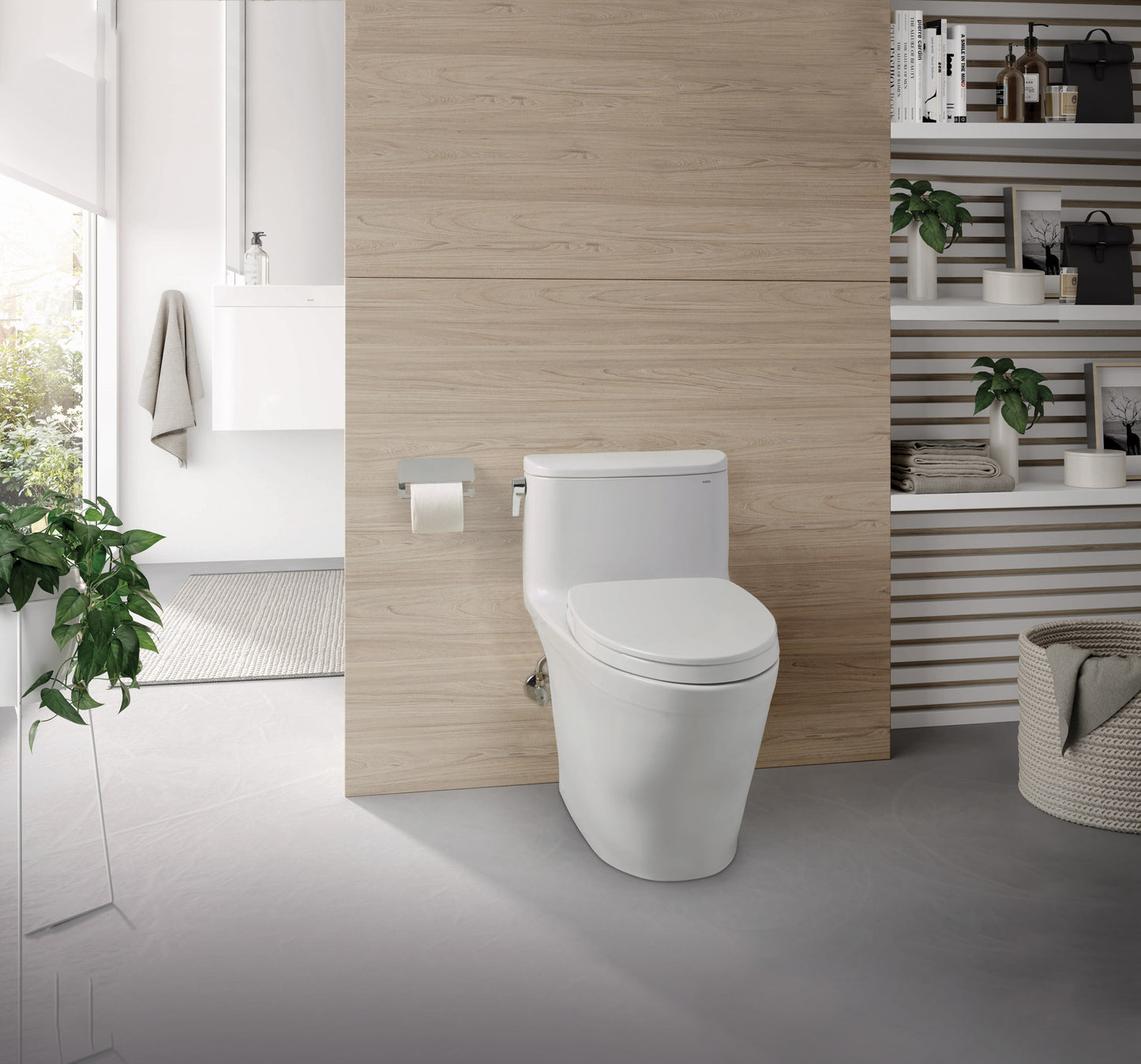TOTO Nexus 1G Elongated One-Piece Toilet, Universal Height, Washlet+ Connection