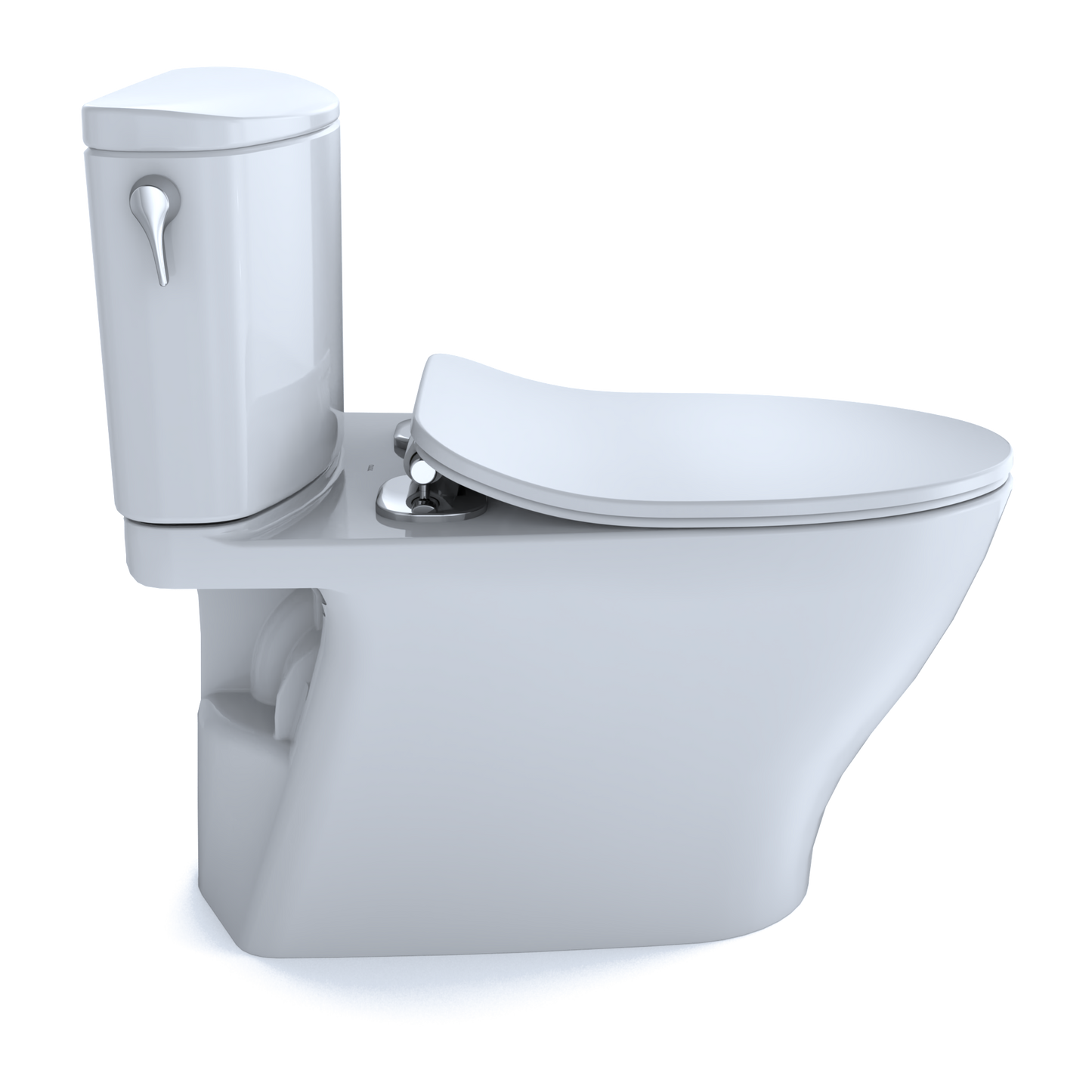 TOTO Nexus Elongated Two-Piece Toilet, 1.28 GPF Universal Height, Washlet+ Connection, Slim Seat