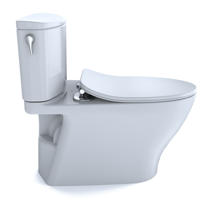 TOTO Nexus Elongated Two-Piece Toilet, 1.28 GPF Universal Height, Washlet+ Connection, Slim Seat