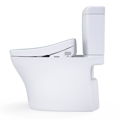 TOTO Aquia IV Cube Washlet+ S2 Two-Piece Toilet - 1.28 GPF - Universal Height