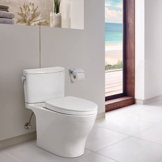 TOTO Nexus Elongated 1G Two-Piece Toilet, 1.0 GPF Universal Height, Washlet+ Connection