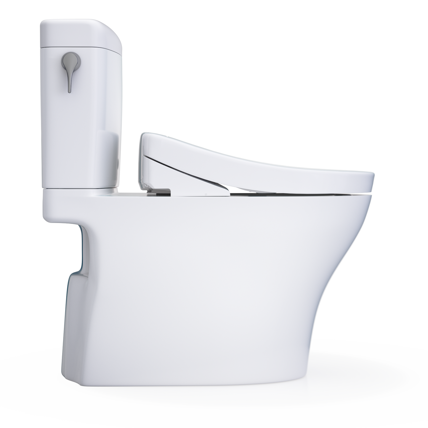 TOTO Aquia IV Cube Washlet+ S5 Two-Piece Toilet - 1.28 GPF - Universal Height