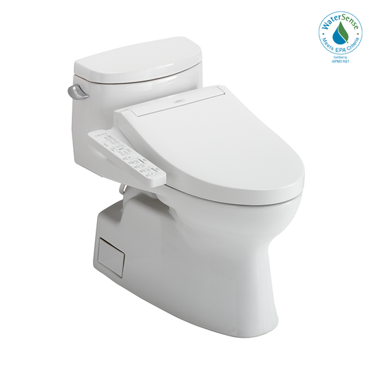 TOTO Carolina II Washlet+ C2 One-Piece Toilet, 1.28 GPF, Universal Height