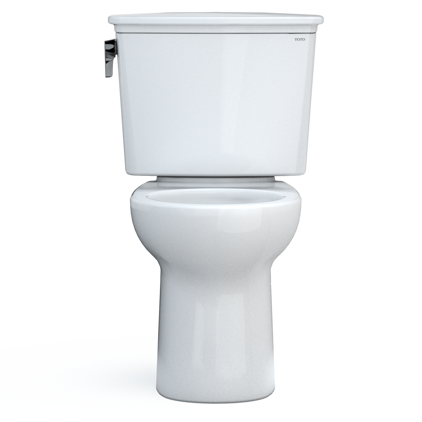 TOTO Drake Transitional Two-Piece Round Toilet 1.28 GPF Universal Height