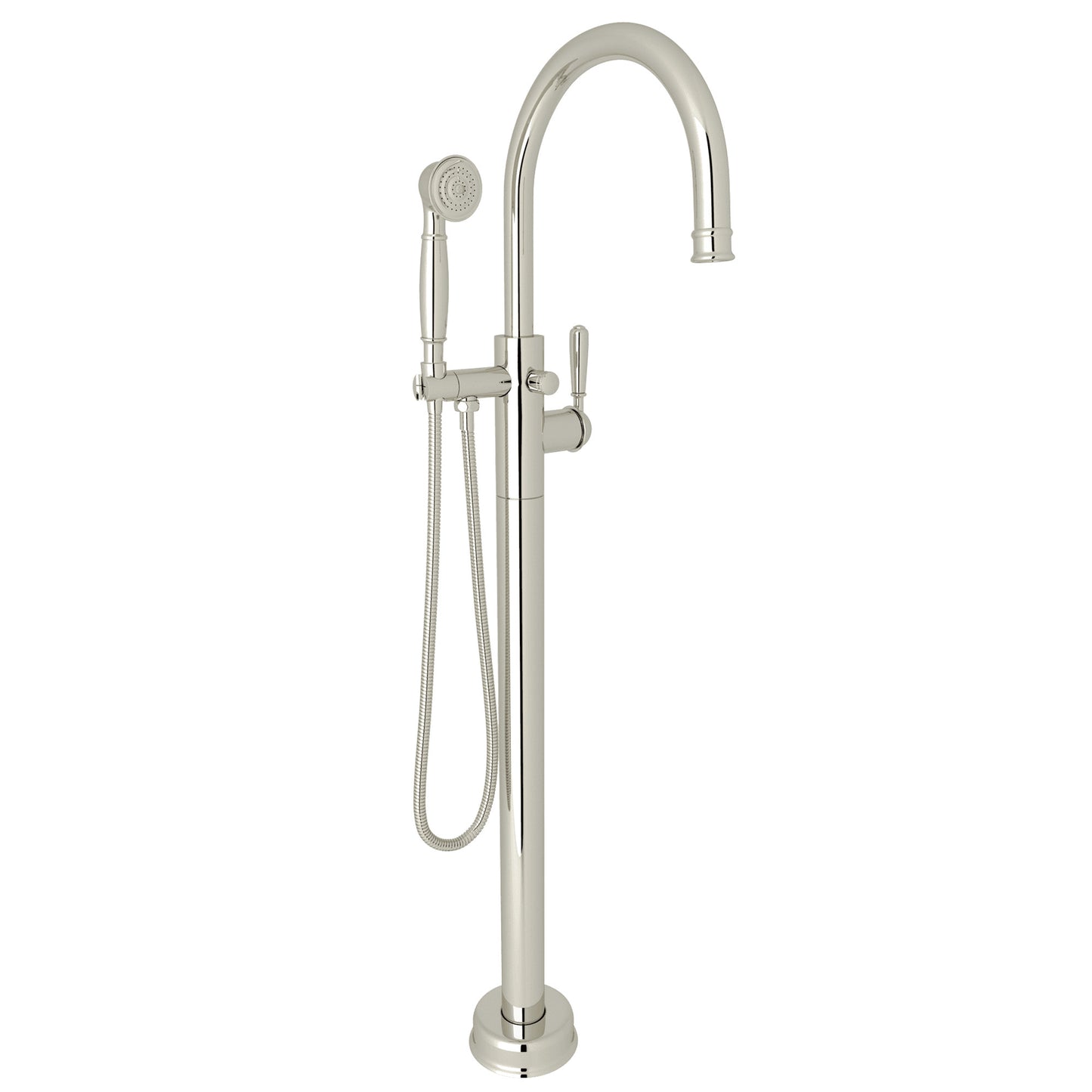 Rohl Traditional Single Hole Floor Mount Tub Filler Trim - TTD06HF1LM