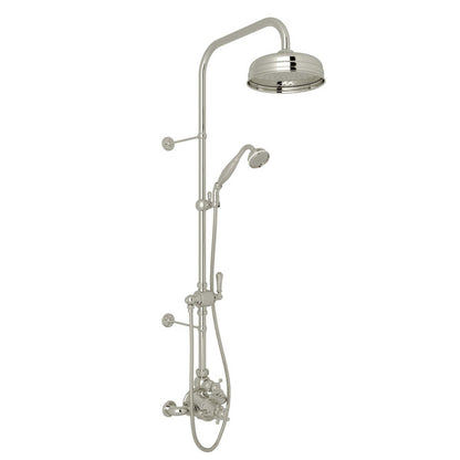 Perrin & Rowe Georgian Era 3/4" Exposed Wall Mount Thermostatic Shower System, Cross Handles - U.KIT61NX