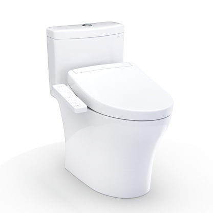 TOTO Aquia IV Washlet+ S2 One-Piece Toilet - 1.28/0.9 GPF - Universal Height