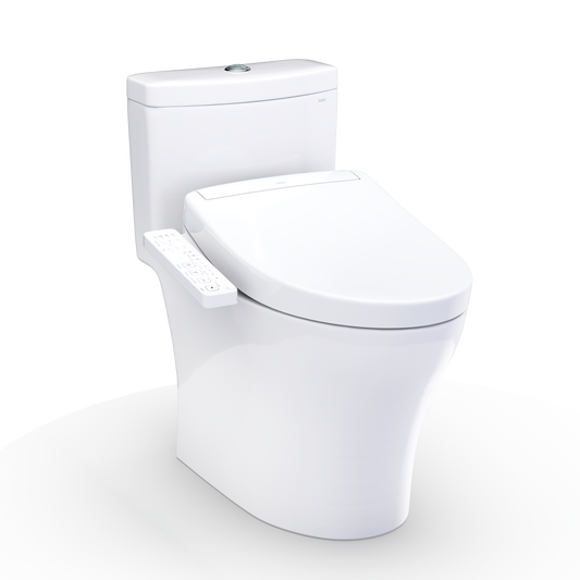 TOTO Aquia IV Washlet+ S2 One-Piece Toilet - 1.28/0.9 GPF - Universal Height