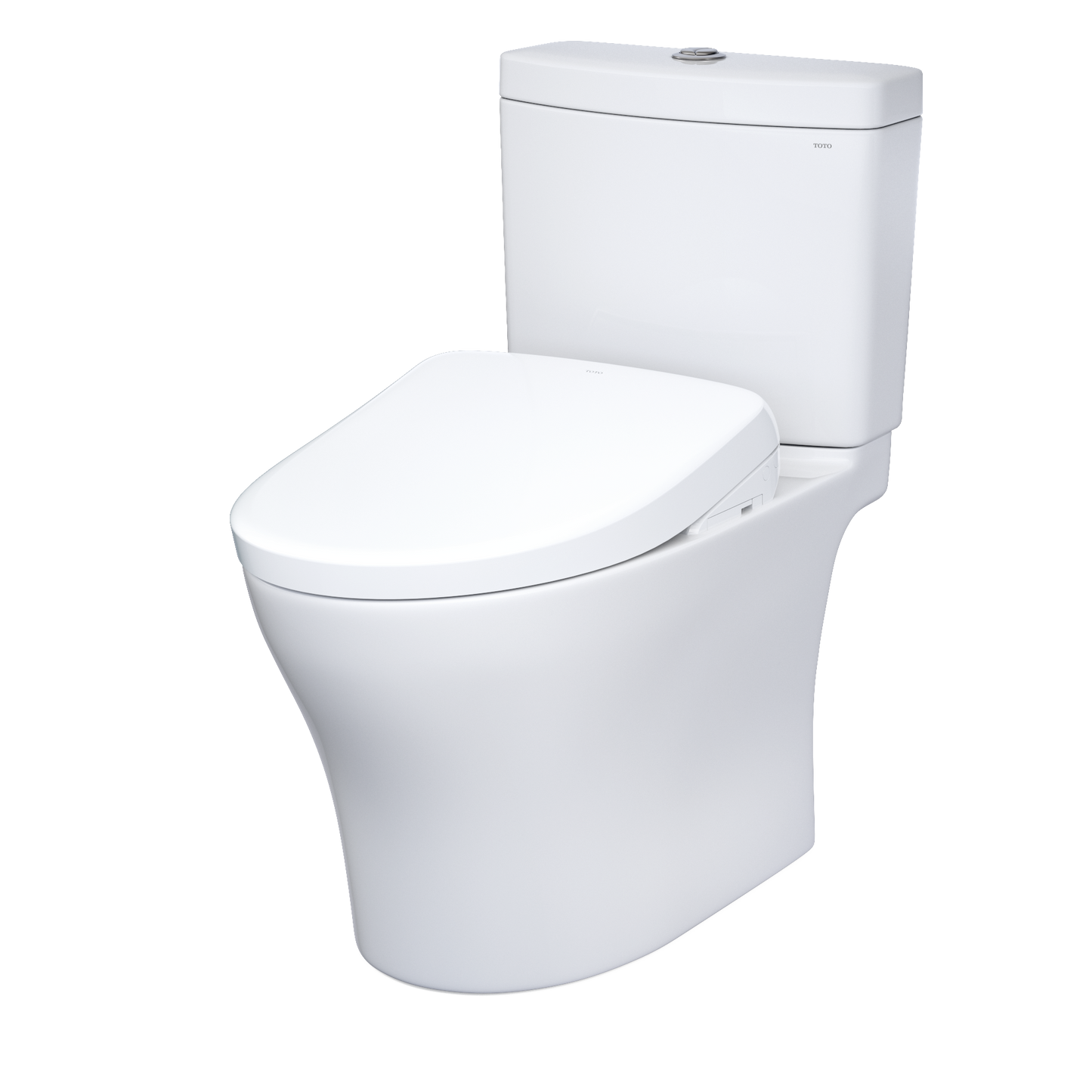 TOTO Aquia IV Washlet+ S7 Two-Piece Toilet 1.28/0.9 GPF - Universal Height