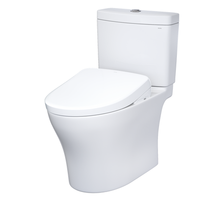 TOTO Aquia IV Washlet+ S7 Two-Piece Toilet 1.28/0.9 GPF - Universal Height