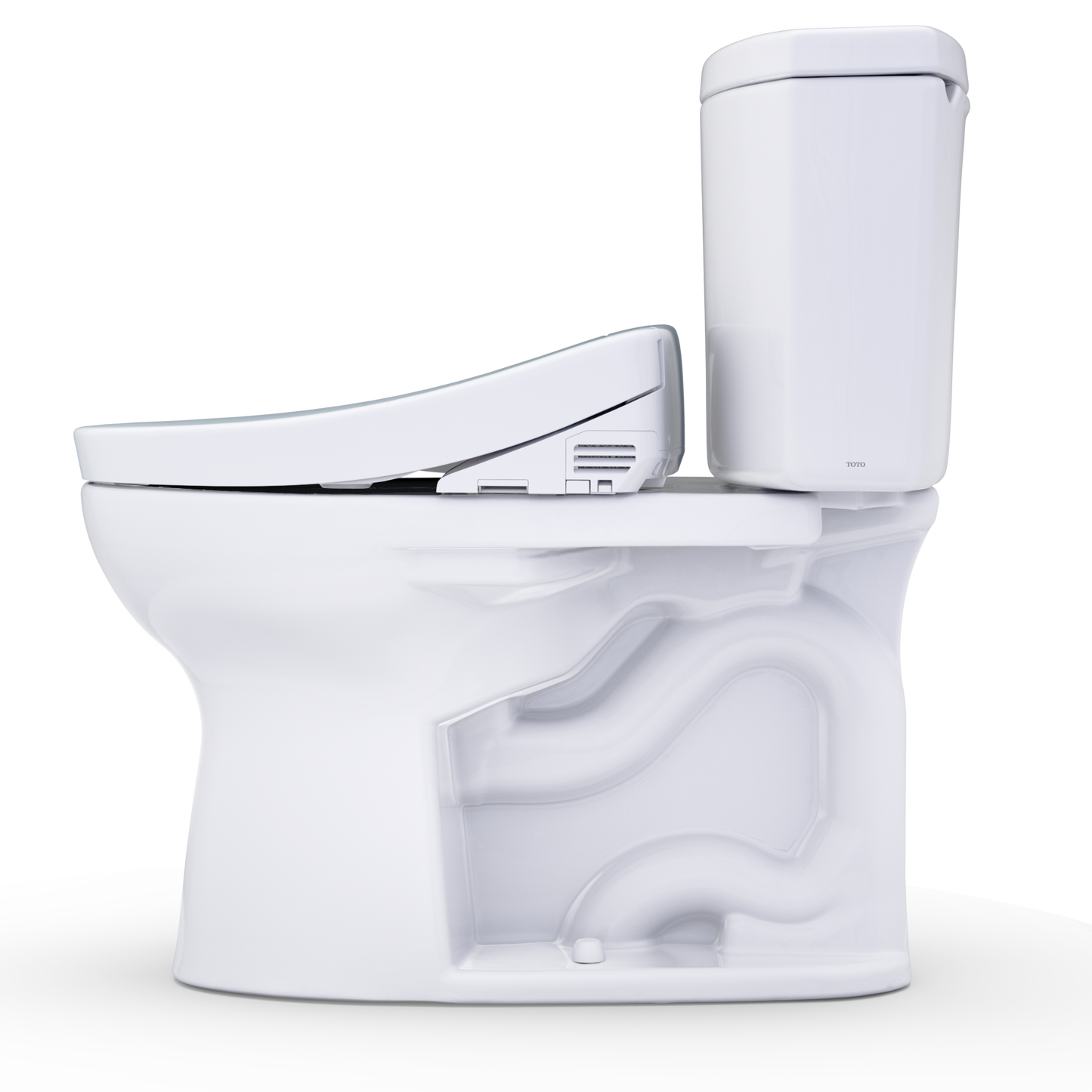 TOTO Drake II 1G Washlet+ S2 Two-Piece Toilet 1.28 GPF Universal Height