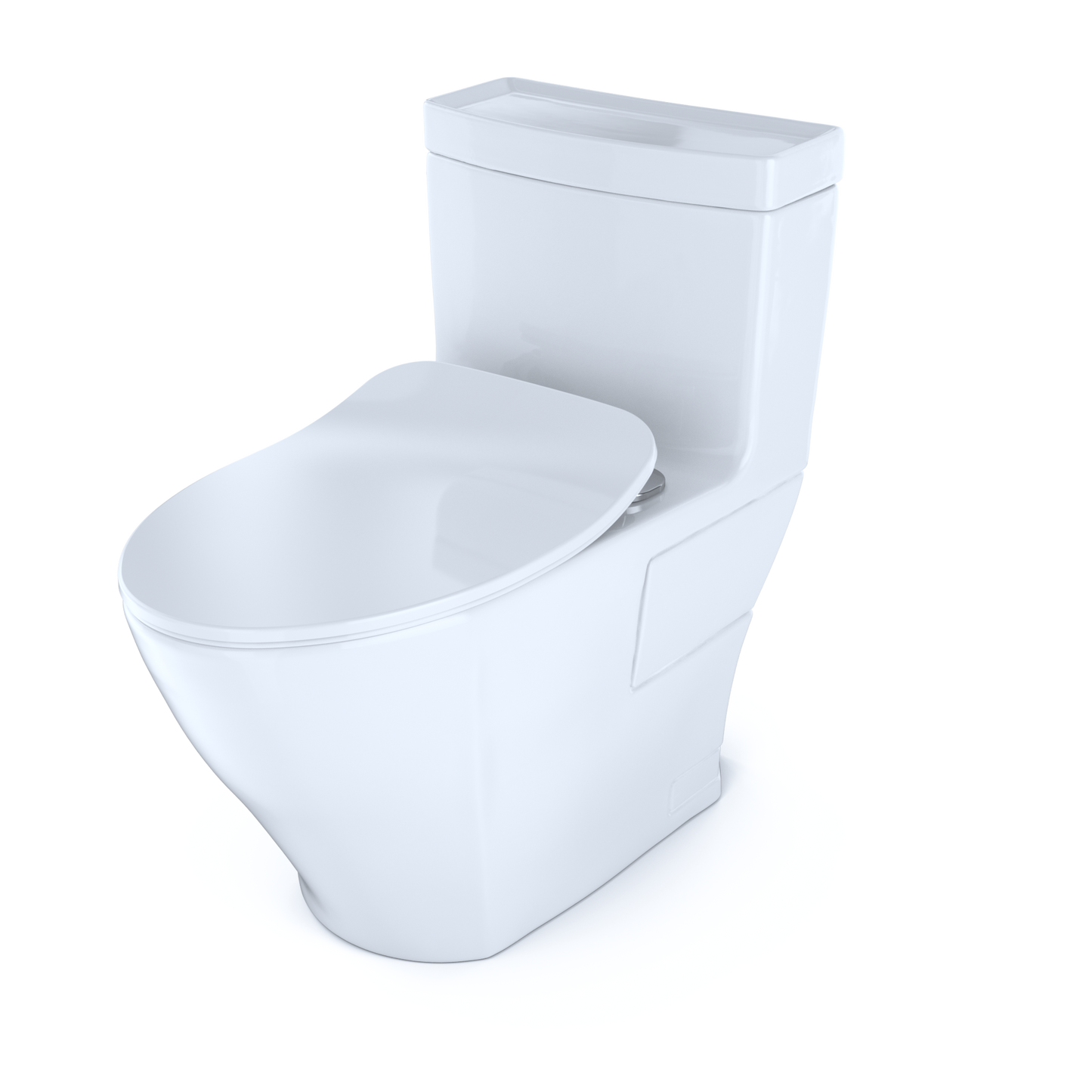 TOTO Aimes One-Piece Toilet 1.28 gpf Elongated Slim Seat, Universal Height Washlet+ Connection