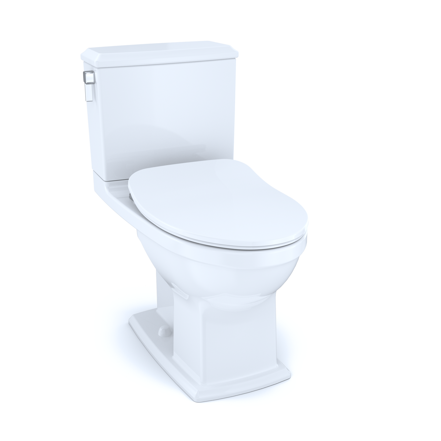 TOTO Connelly Two-Piece Toilet 1.28/0.8 GPF Elongated - Universal Height - Washlet+ Connection Slim Seat