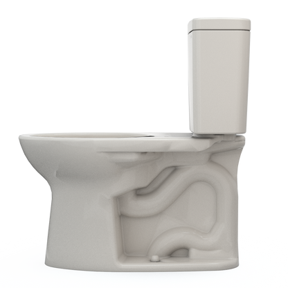 TOTO Drake Two-Piece Elongated Toilet 1.6 GPF Universal Height, Washlet+ Connection