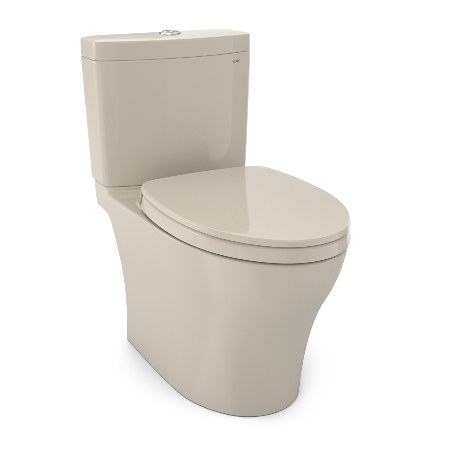 TOTO Aquia IV Two-Piece Toilet 1.28/0.9 GPF Elongated Universal Height - Washlet+ Connection