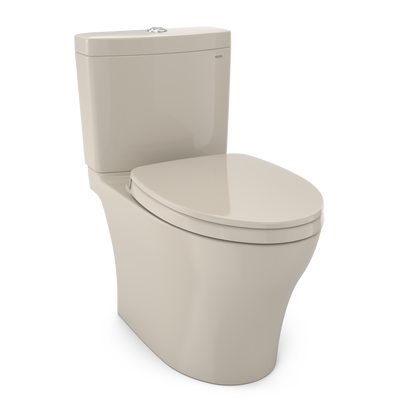 TOTO Aquia IV Two-Piece Toilet 1.28/0.9 GPF Elongated Universal Height - Washlet+ Connection