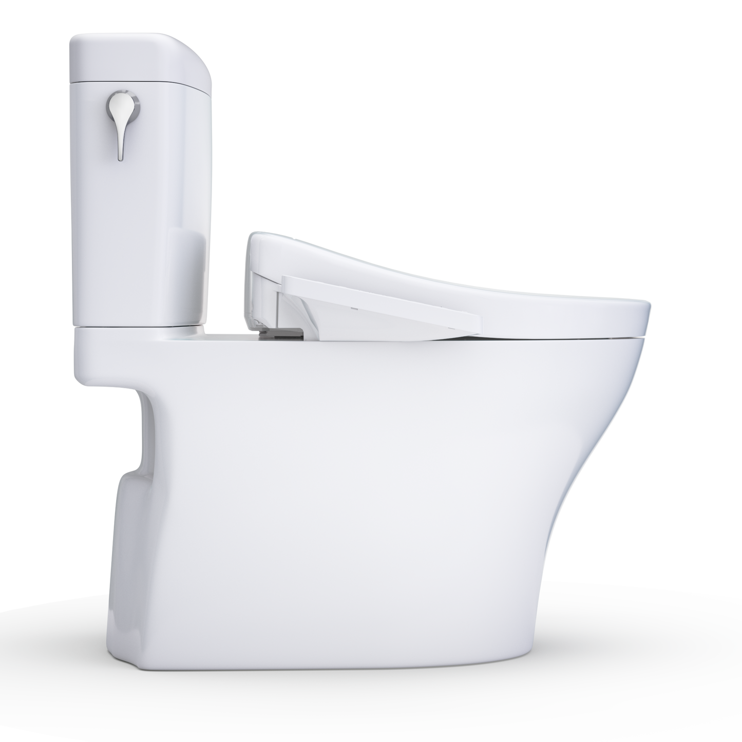 TOTO Aquia IV Cube Washlet+ S2 Two-Piece Toilet - 1.28 GPF - Universal Height