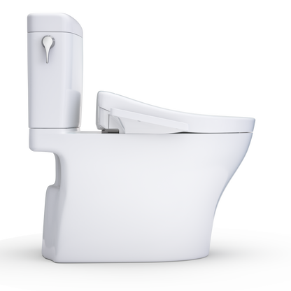 TOTO Aquia IV Cube Washlet+ S2 Two-Piece Toilet - 1.28 GPF - Universal Height