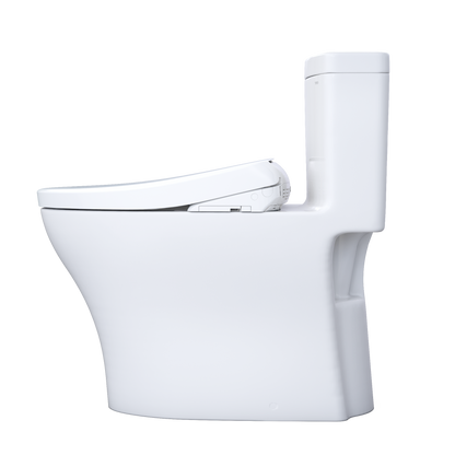 TOTO Aquia IV Washlet+ S7A One-Piece Toilet, 1.28/0.9 GPF, Universal Height