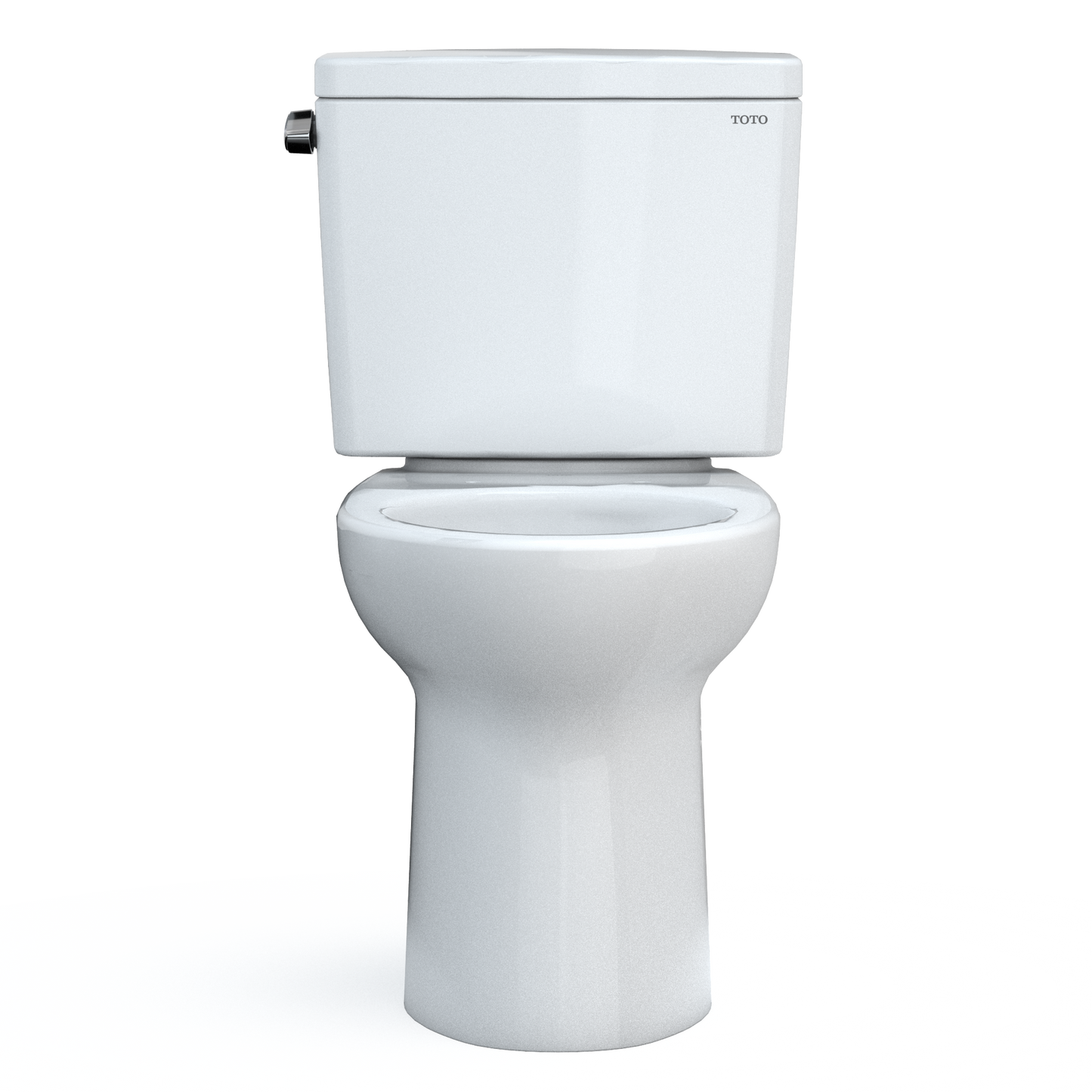 TOTO Drake Two-Piece Elongated Toilet 1.6 GPF Universal Height, Washlet+ Connection