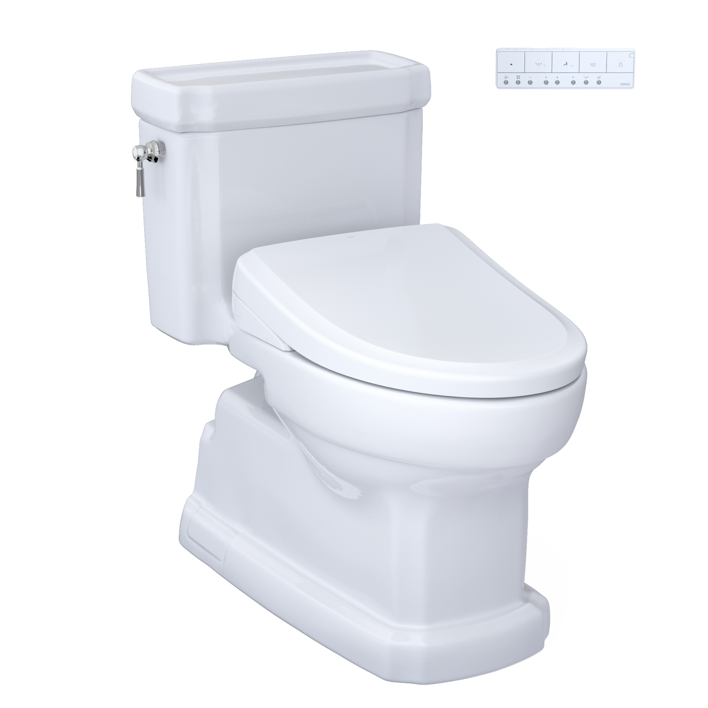 TOTO Guinevere Washlet+ S7A One-Piece Toilet - 1.28 GPF - Universal Height