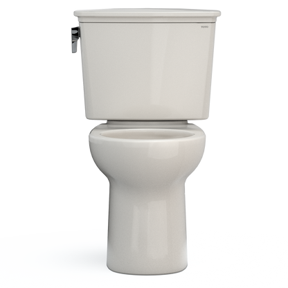 TOTO Drake Transitional Two-Piece Round Toilet 1.28 GPF Universal Height