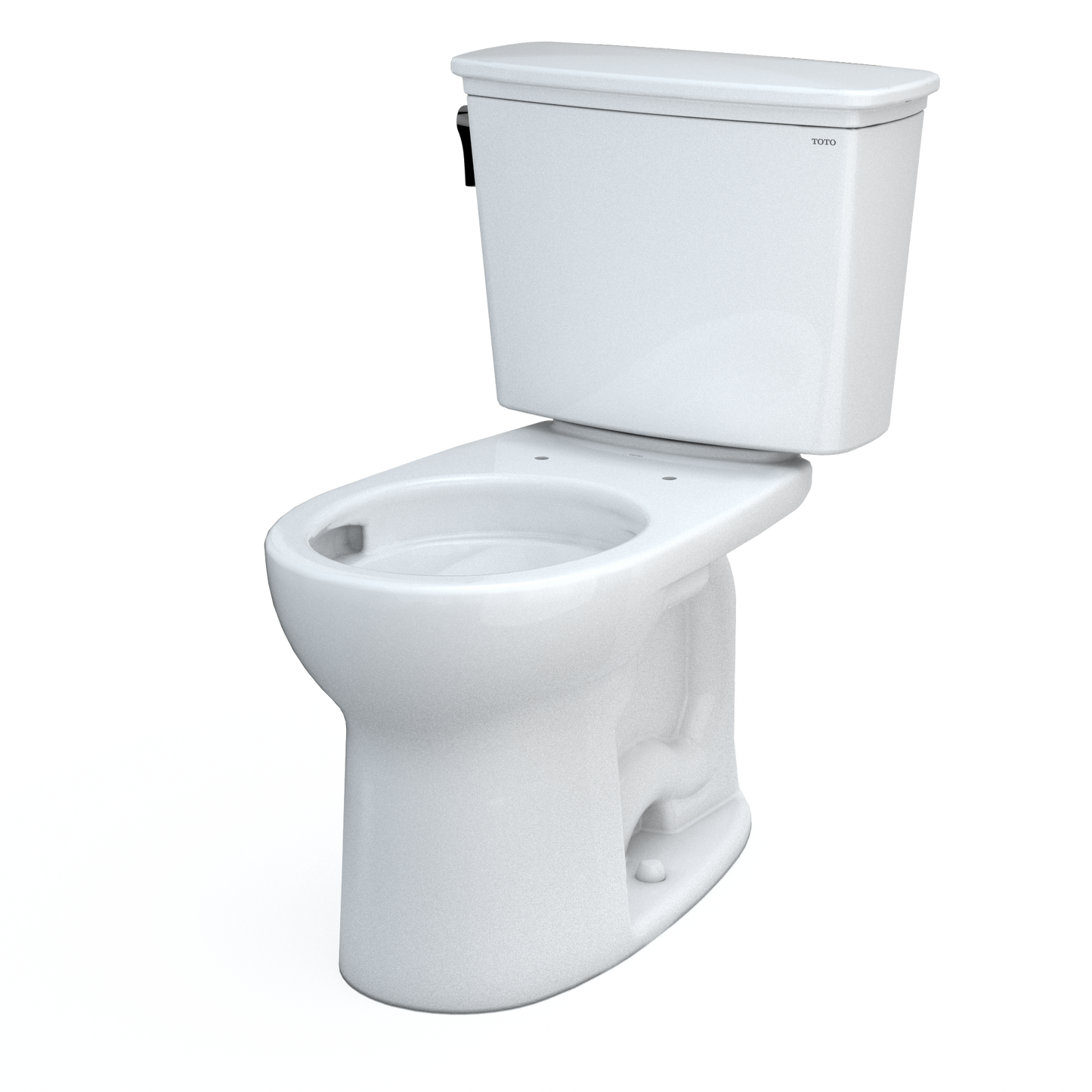 TOTO Drake Transitional Two-Piece Round Toilet 1.28 GPF Universal Height