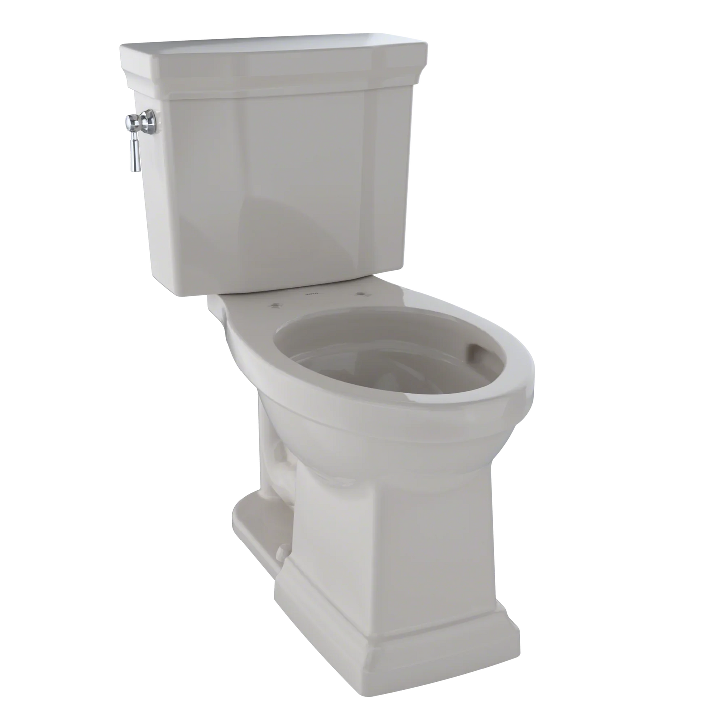 TOTO Promenade II Two-Piece Elongated Toilet 1.28 GPF, Universal Height, Less Seat