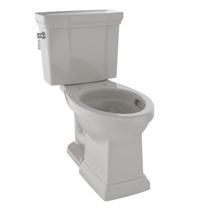 TOTO Promenade II Two-Piece Elongated Toilet 1.28 GPF, Universal Height, Less Seat