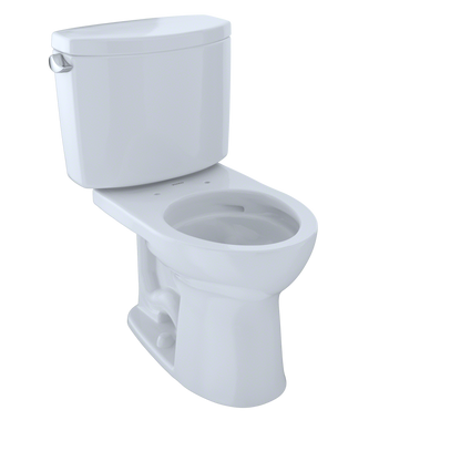 TOTO Drake II Two-piece Toilet -1.28 GPF- Round - Universal Height Less Seat