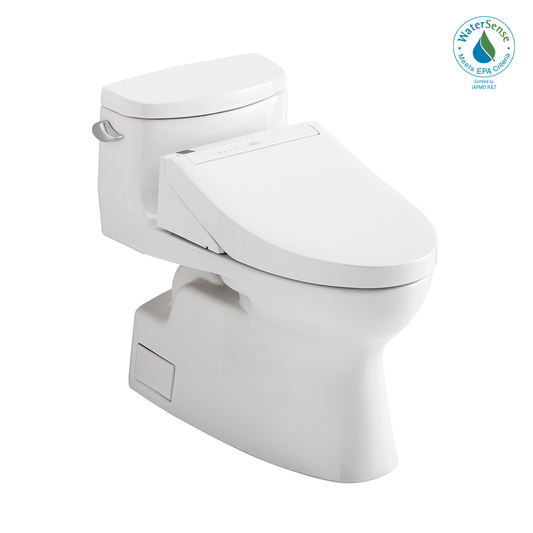 TOTO Carolina II Washlet+ C5 One-Piece Toilet, 1.28 GPF, Universal Height