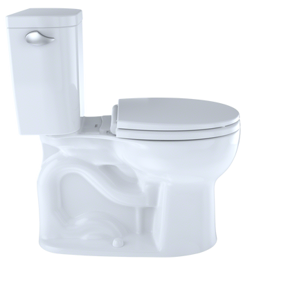 TOTO Entrada Two-piece Toilet - 1.28 GPF - Round - Universal Height Less Seat