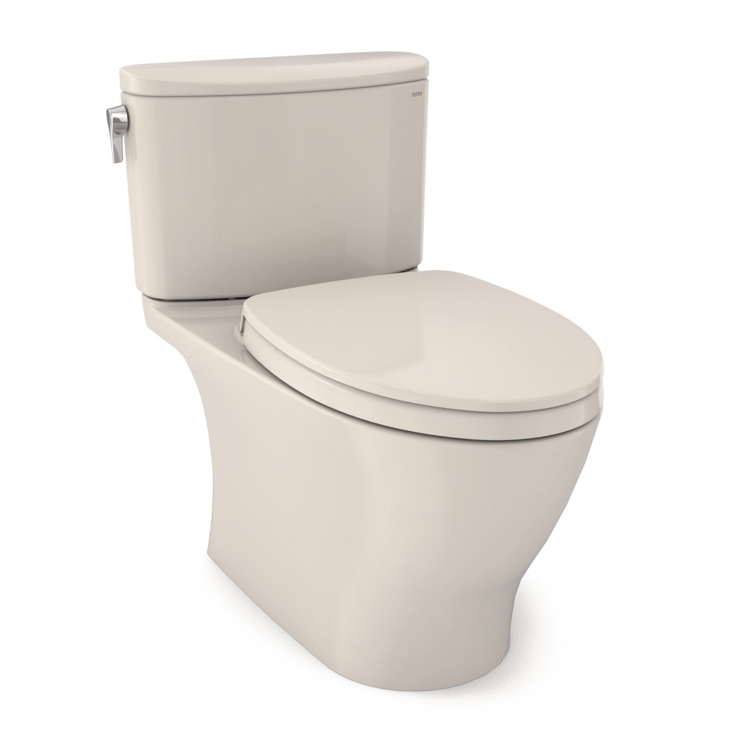 TOTO Nexus Elongated 1G Two-Piece Toilet, 1.0 GPF Universal Height, Washlet+ Connection