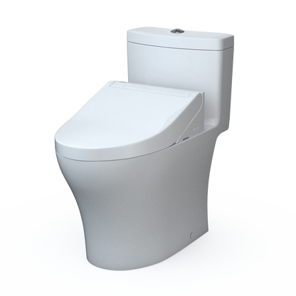 TOTO Aquia IV Washlet+ C5 One-Piece Toilet, 1.28/0.9 GPF, Universal Height