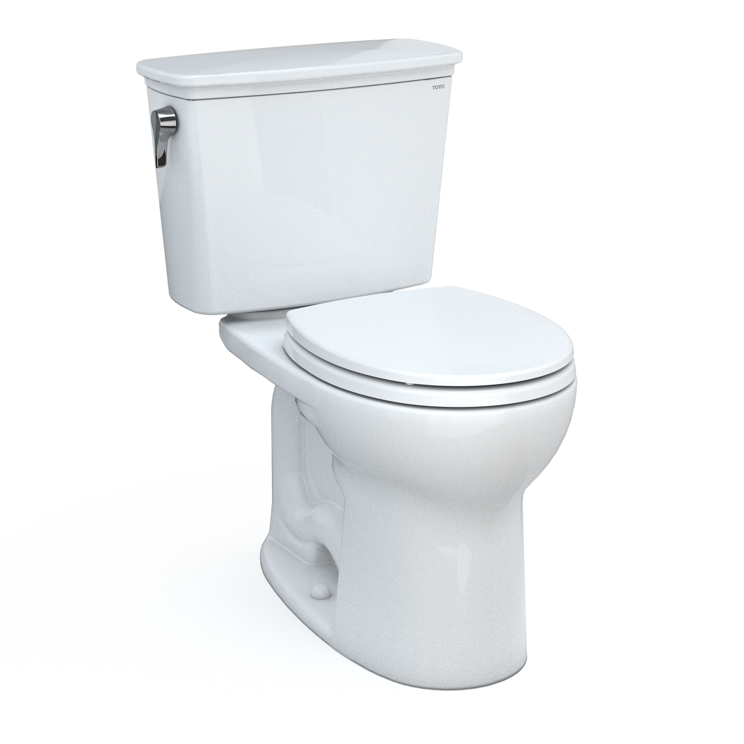 TOTO Drake Transitional Two-Piece Round Toilet 1.28 GPF Universal Height