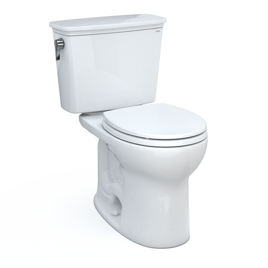 TOTO Drake Transitional Two-Piece Round Toilet 1.28 GPF Universal Height