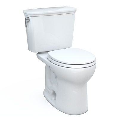 TOTO Drake Transitional Two-Piece Round Toilet 1.28 GPF Universal Height