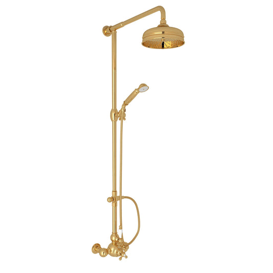 Rohl Arcana Exposed Therm Valve With Volume And Temperature Control, Porcelain Lever Handles - AC407OP