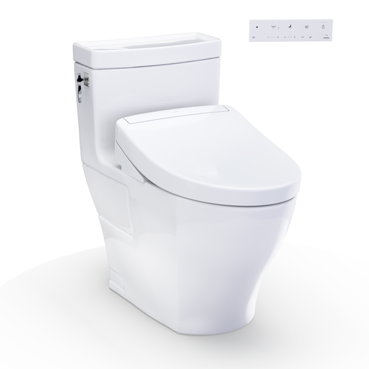 TOTO Aimes Washlet+ S5 One-Piece Toilet - 1.28 GPF - Universal Height