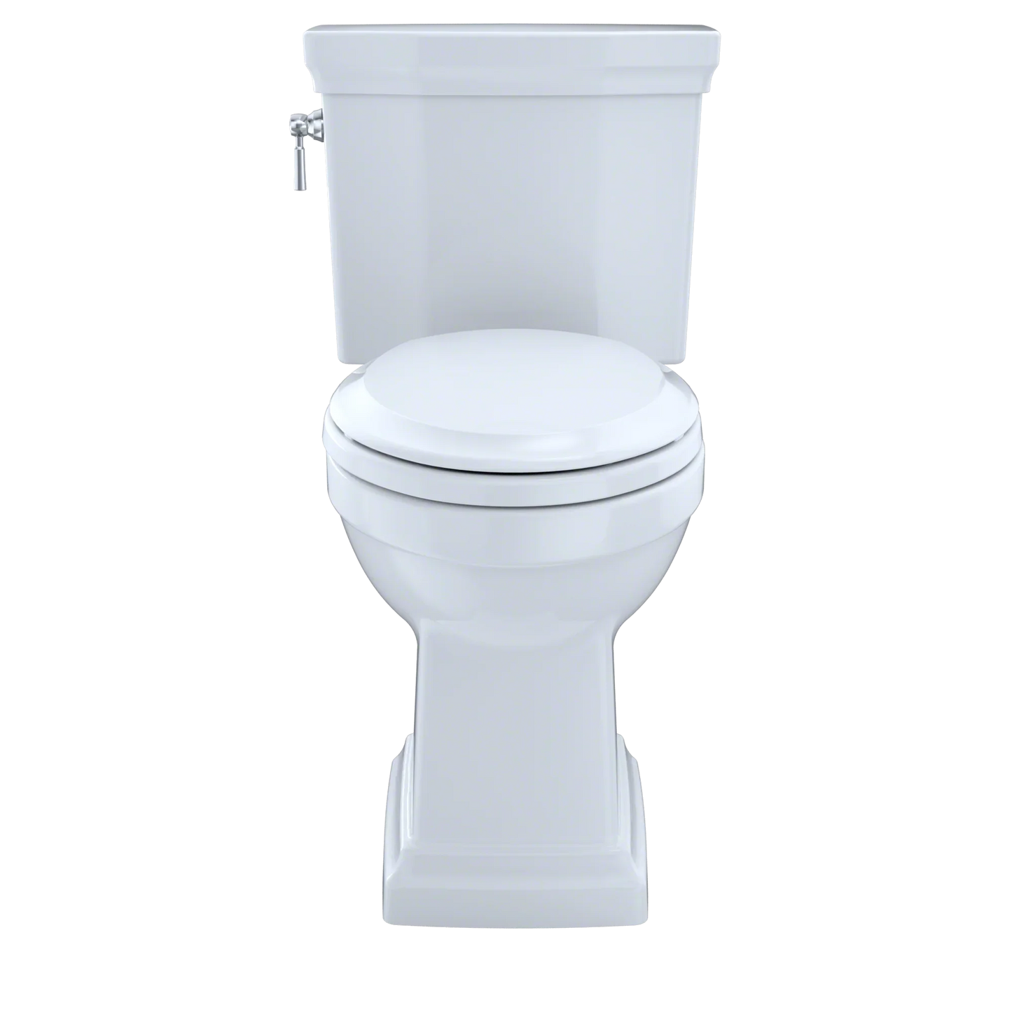 TOTO Promenade II Two-Piece Elongated Toilet 1.28 GPF, Universal Height, Less Seat Right-Hand Trip Lever