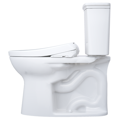 TOTO Drake Transitional Washlet+ S7A Two-Piece Toilet 1.28 GPF Universal Height with 10" Rough-In