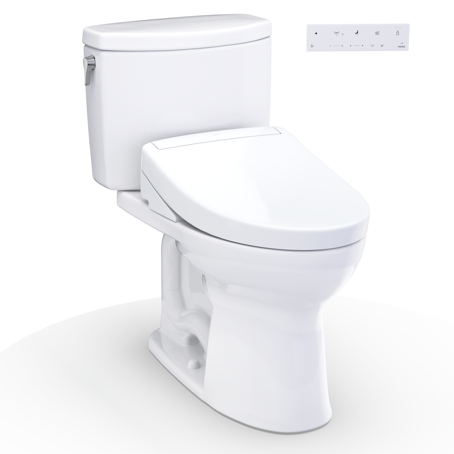 TOTO Drake II 1G Washlet+ S5 Two-Piece Toilet 1.28 GPF Universal Height