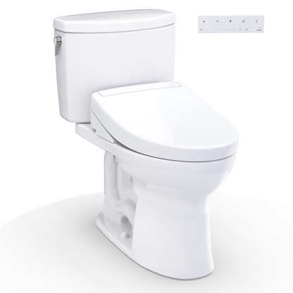 TOTO Drake II 1G Washlet+ S5 Two-Piece Toilet 1.28 GPF Universal Height